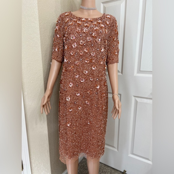 Adrianna Papell Dresses & Skirts - Adrianna Papell Pink Sheath Mini Dress for Weddings